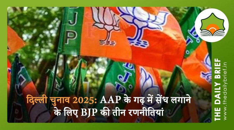 दिल्ली चुनाव 2025: AAP के गढ़ में सेंध लगाने के लिए BJP की तीन रणनीतियां